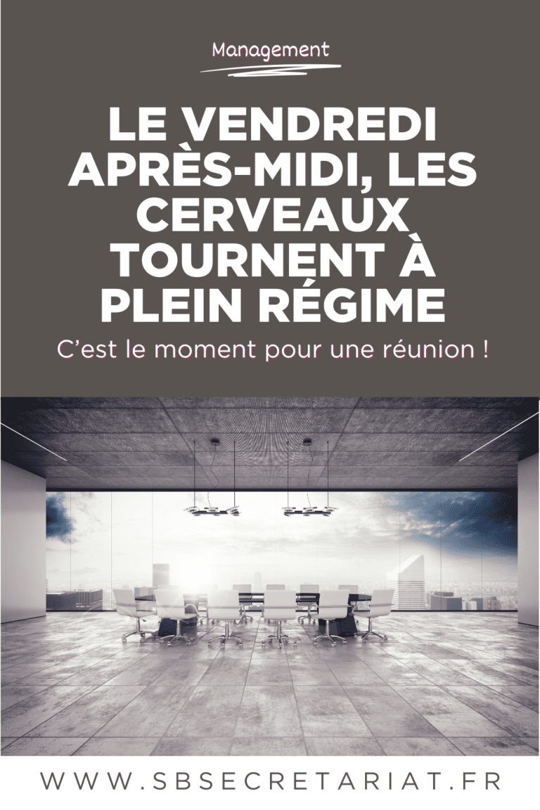 les réunions le vendredi après-midi