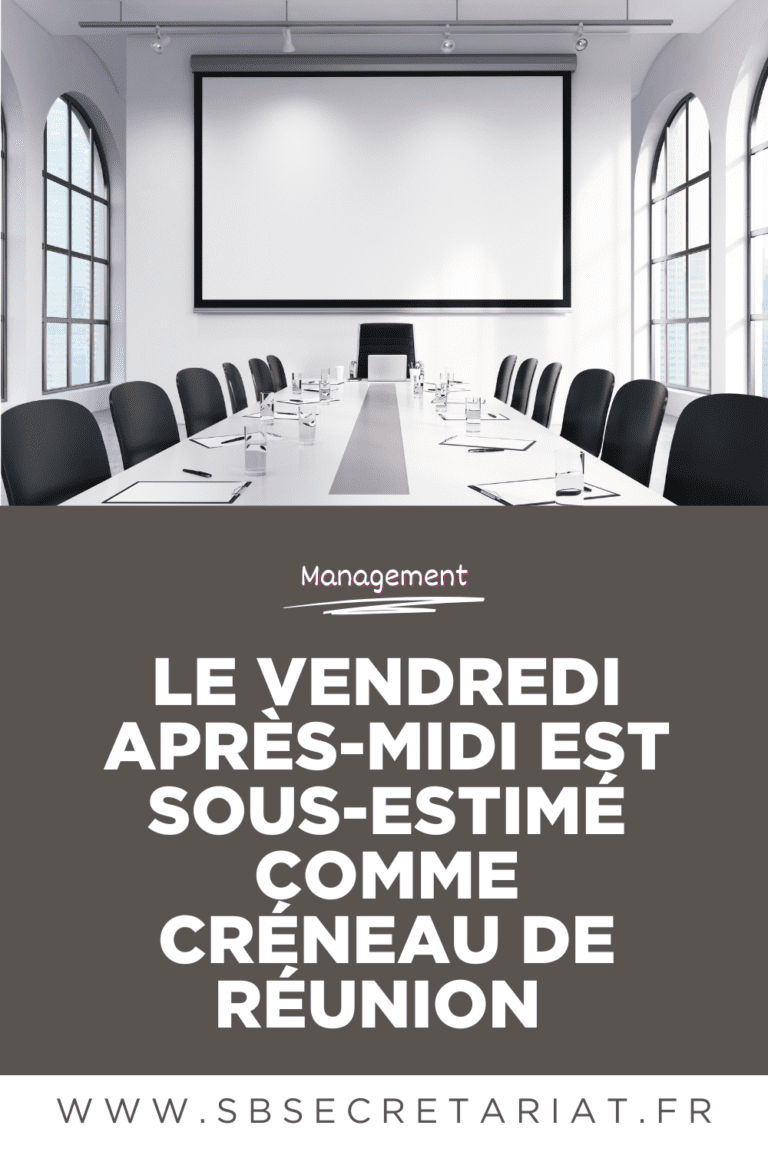 les réunions le vendredi après-midi