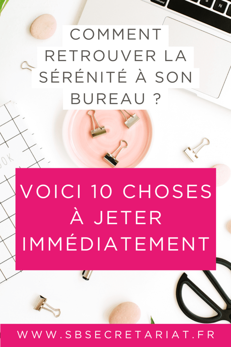 10 choses à jeter