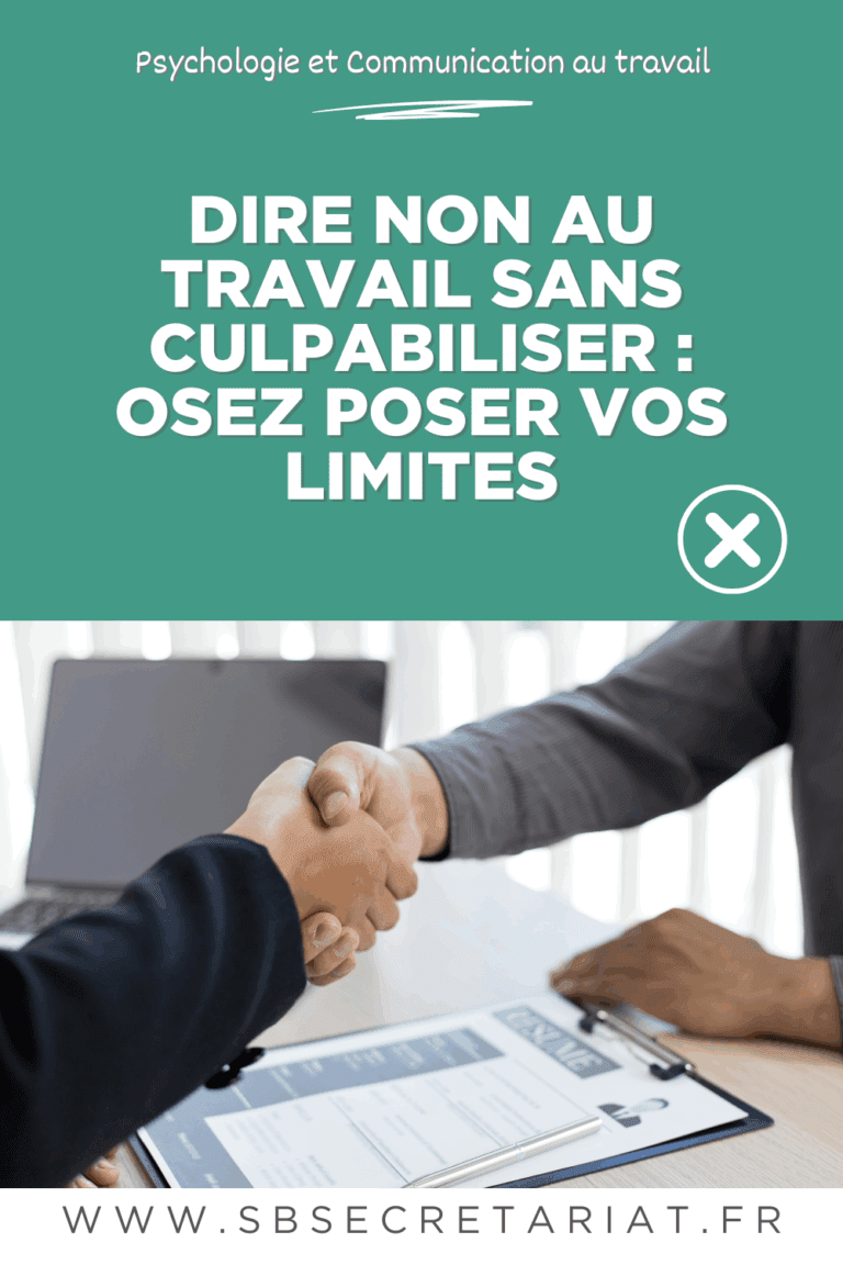 Dire non n'est pas un manque de professionnalisme, c'est une preuve d’organisation et de respect de soi. Découvrez comment refuser des tâches sans tension et améliorer vos relations professionnelles.